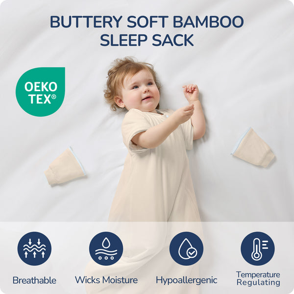 Bamboo Sleep Sack in Oat 1.0