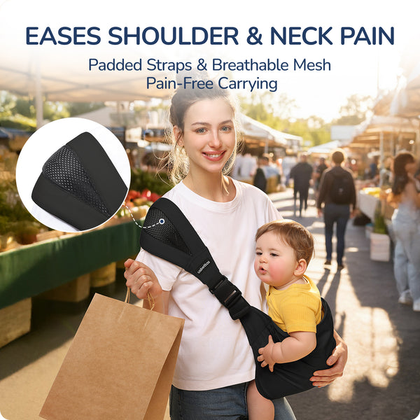 Baby Sling Carrier in Black