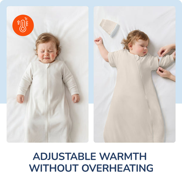 Bamboo Sleep Sack in Oat 1.0