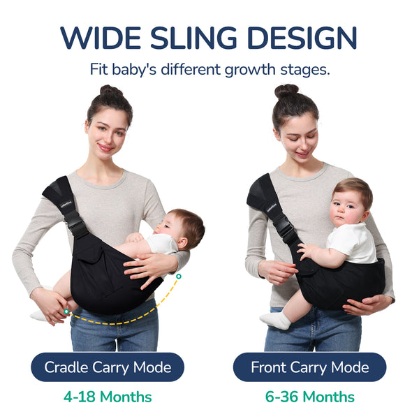 Baby Sling Carrier in Black