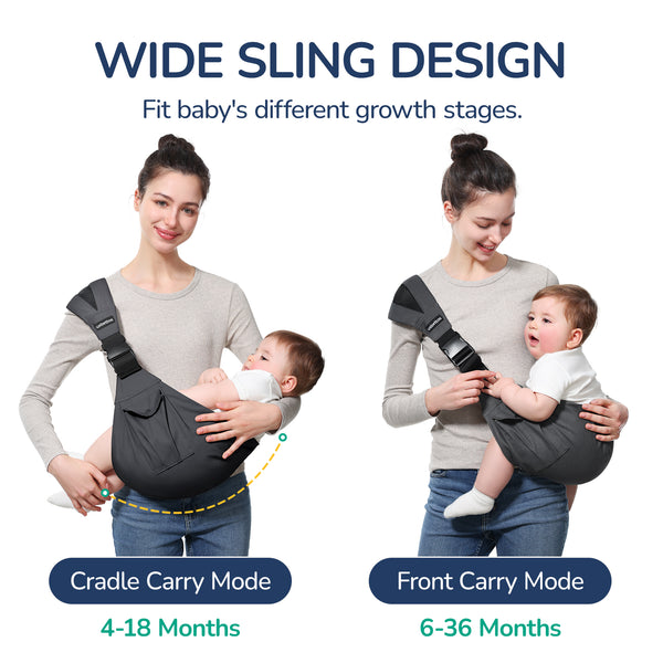 Baby Sling Carrier in Gray