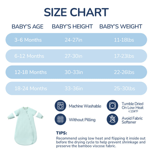 Bamboo Sleep Sack in Sage 1.0