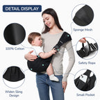 Baby Carrier – Cotton Baby Sling(Black)