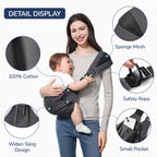Baby Carrier – Cotton Baby Sling(Gray)