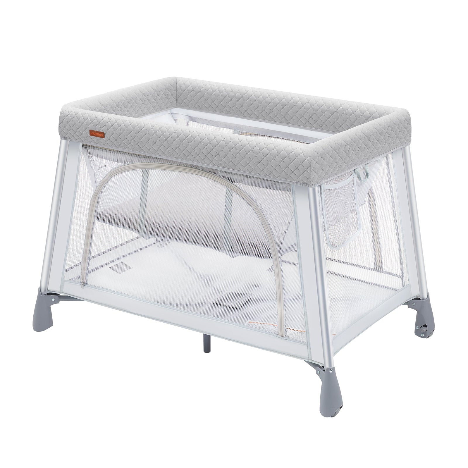 Travel Crib in Gray