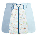 3 Pack Sleeveless Sleep Sack 0.5 TOG – 100% Cotton  （Dino）