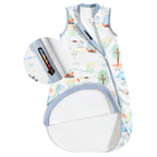 Sleeveless Baby Sleep Sack 1.0 TOG – 100% Cotton (Dino)