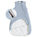 Sleeveless Baby Sleep Sack 2.5 TOG – 100% Cotton (Blue-gray)
