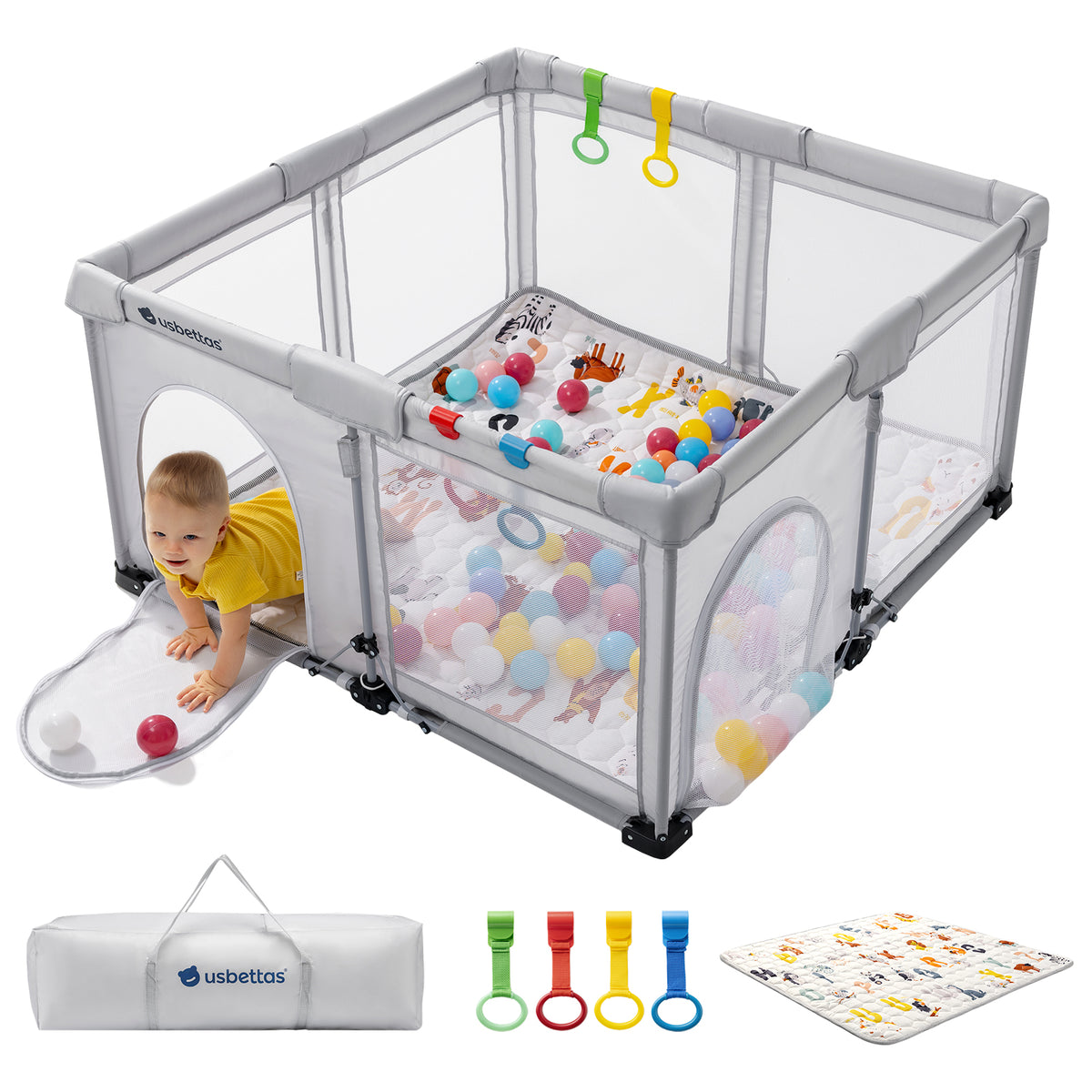 Foldable Baby Playpen Main image