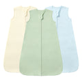 3 Pack Sleeveless Sleep Sack 0.5 TOG – 100% Cotton  (Solid)