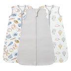 3 Pack Sleeveless Sleep Sack 0.5 TOG – 100% Cotton  （Hot Air Balloon）