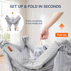 Lightweight Travel Baby Playard – One-Step Setup & Fold 3-in-1