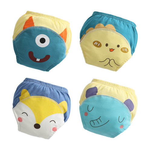 100% Cotton Absorbent Toddler Training Pants for Boys 1T-4T