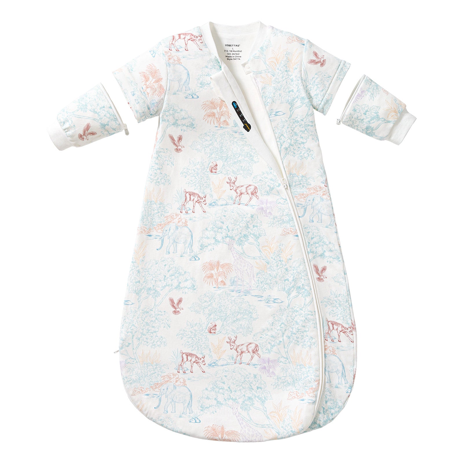 usbettas Baby Sleep Sack 1.0 TOG – Detachable Sleeves (Elk)