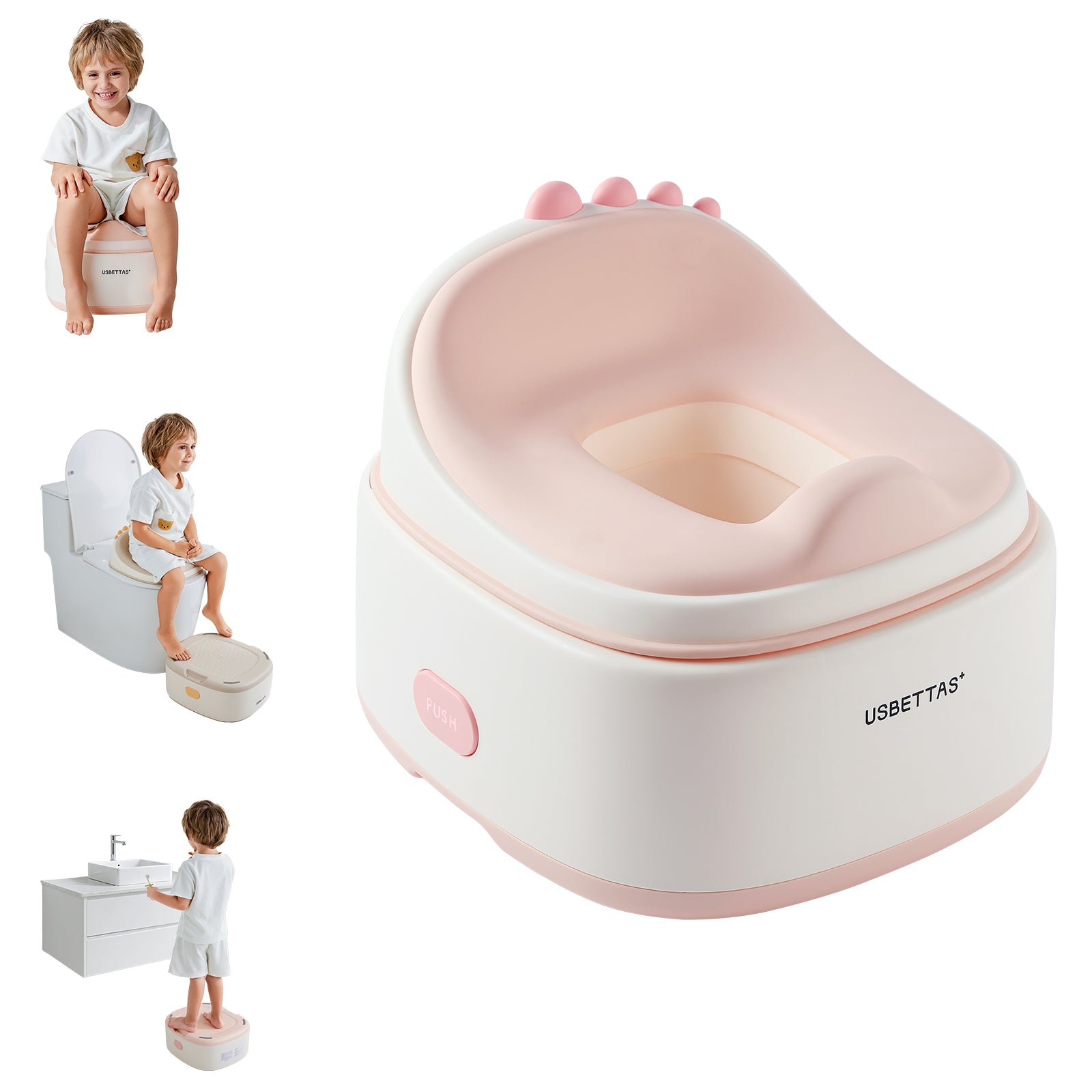 3-in-1 Potty Training Toilet (Pink)