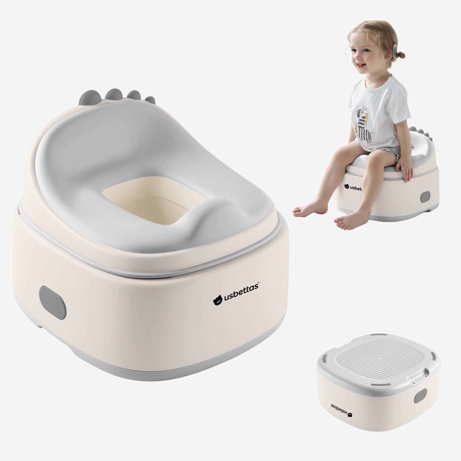 3-in-1 Potty Training Toilet  (Gray)