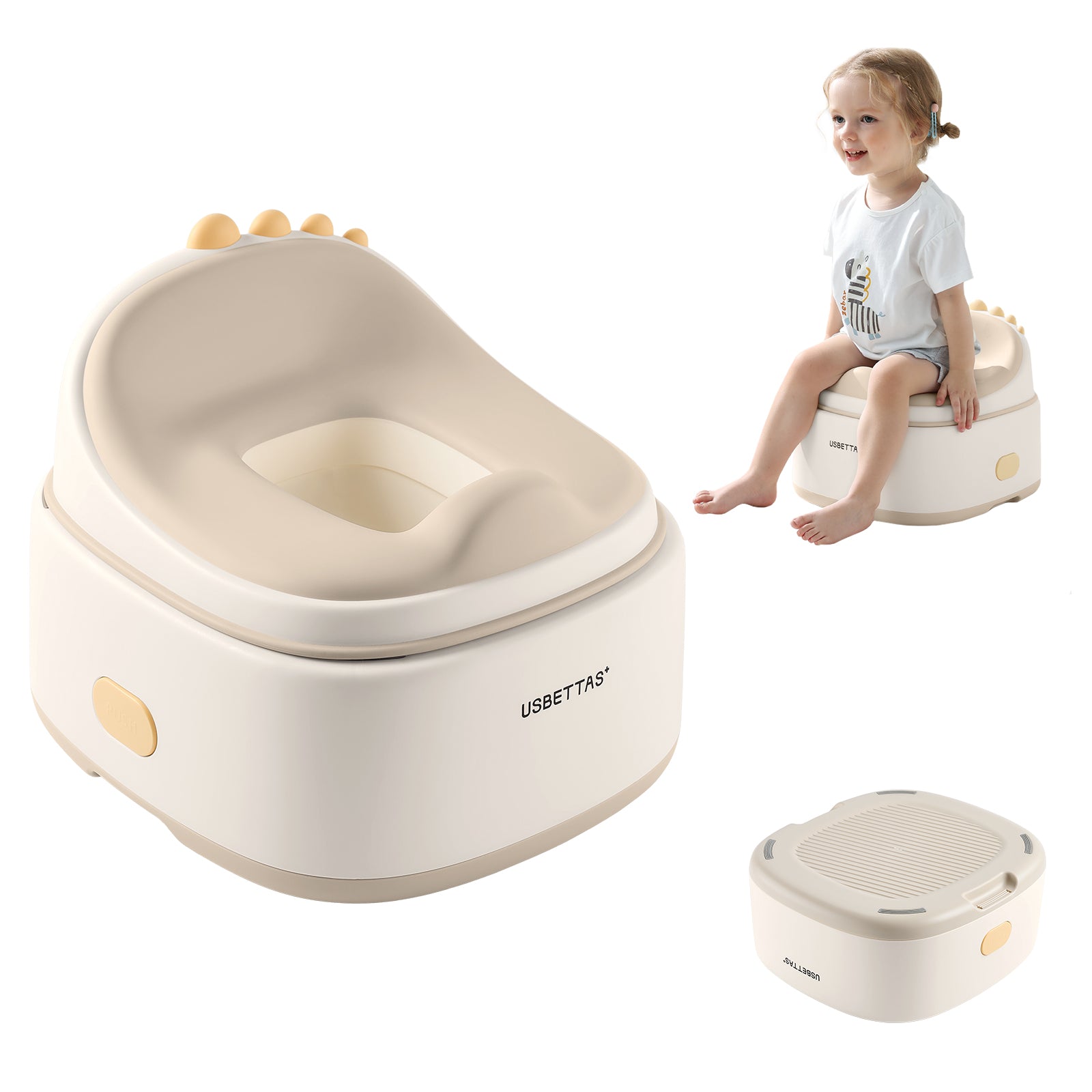 3-in-1 Potty Training Toilet (Beige)