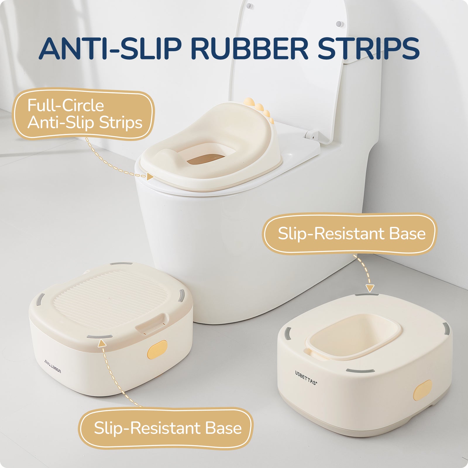 3-in-1 Potty Training Toilet (Beige)