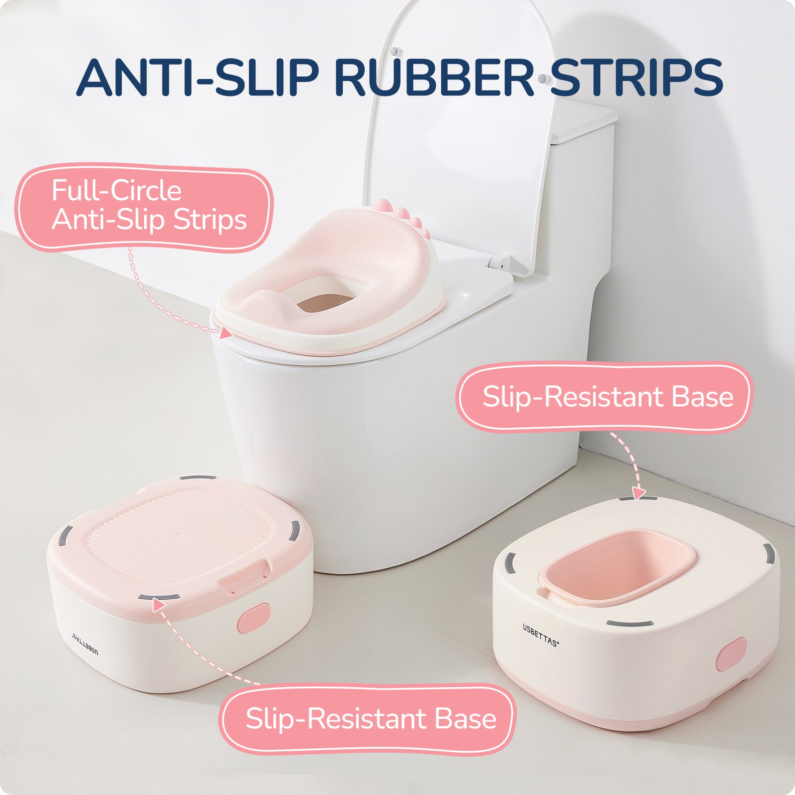3-in-1 Potty Training Toilet (Pink)