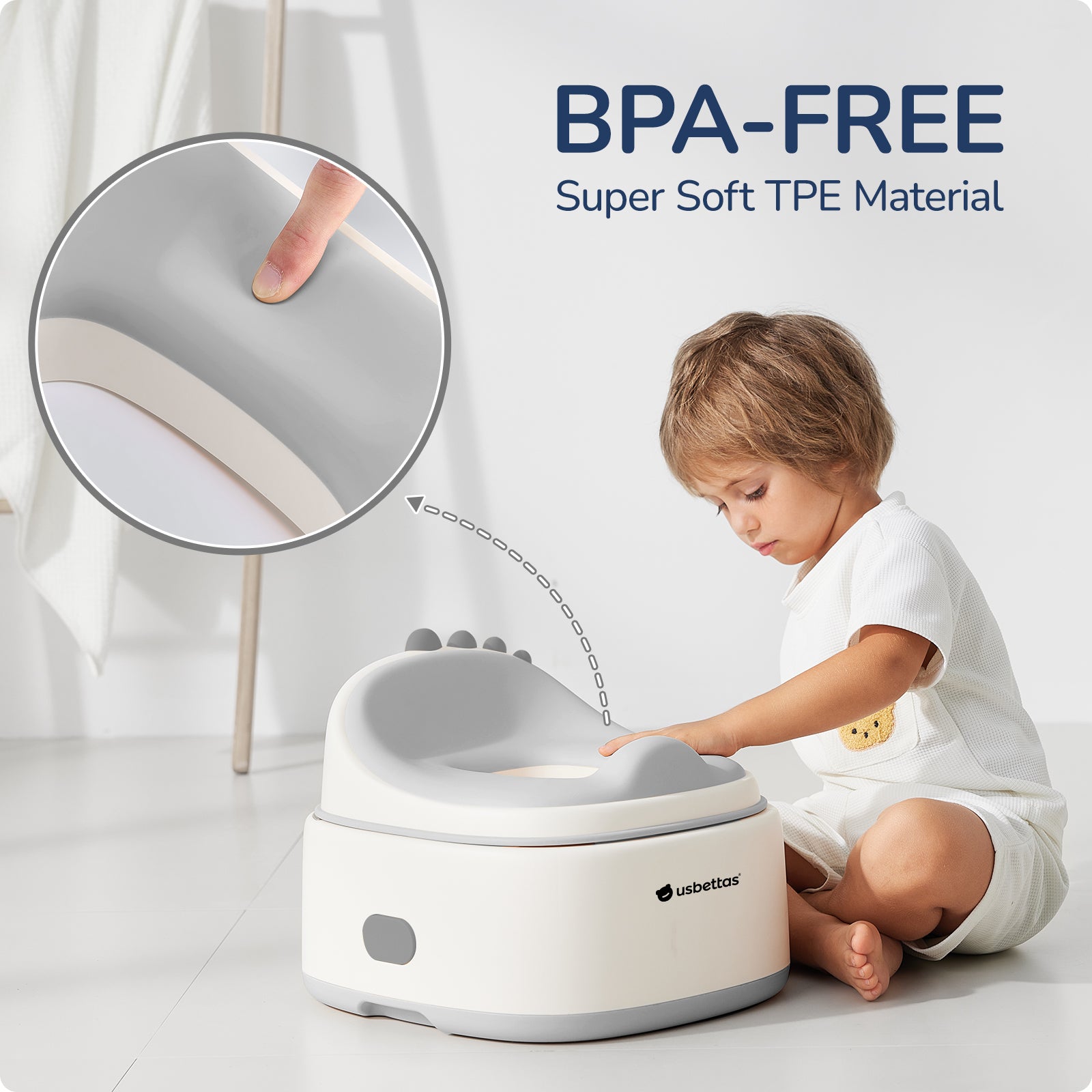 3-in-1 Potty Training Toilet  (Gray)