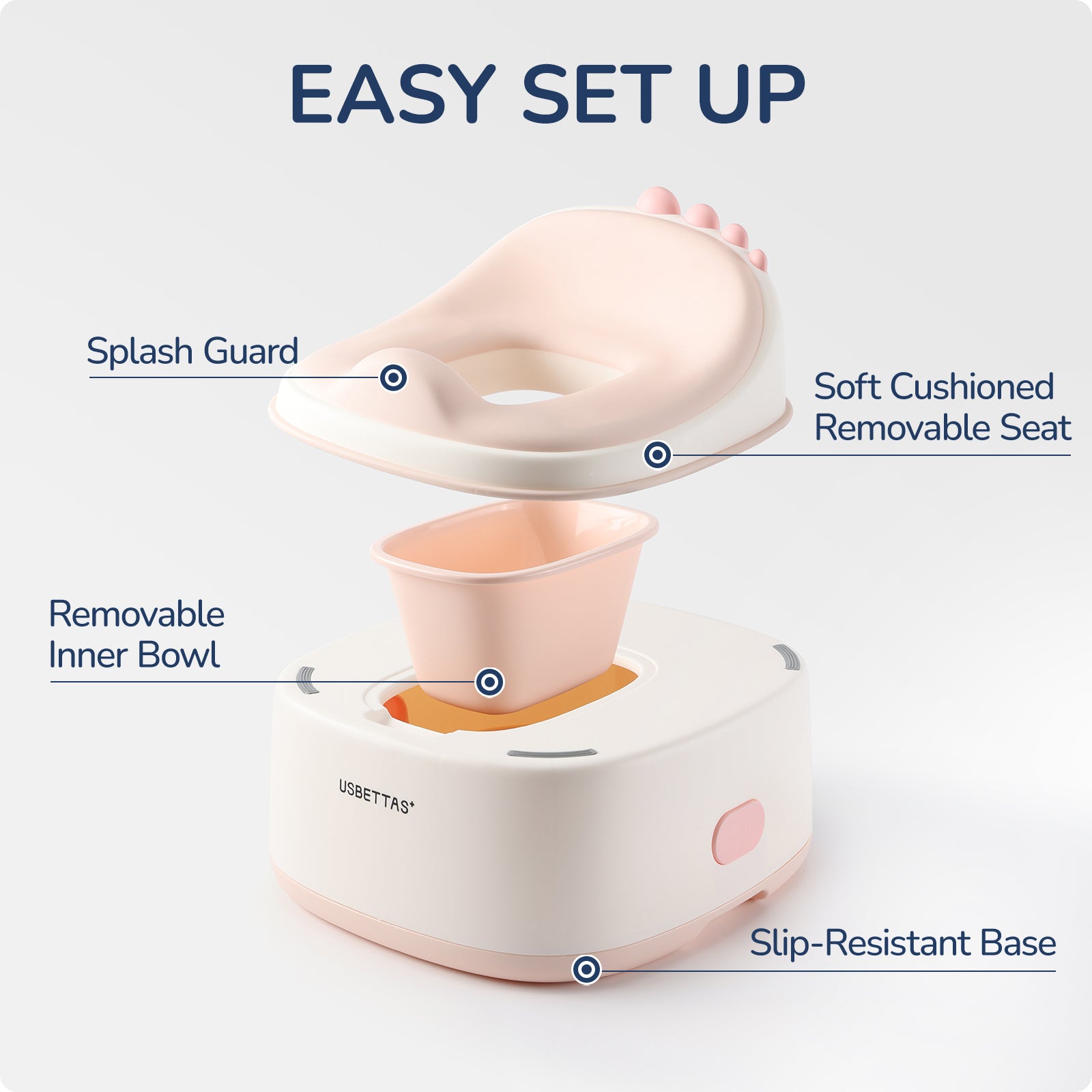 3-in-1 Potty Training Toilet (Pink)