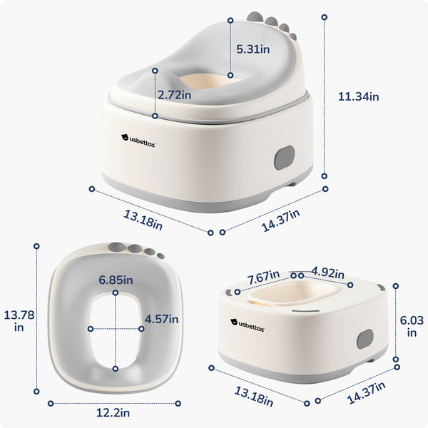 Potty Training Toilet in Gray