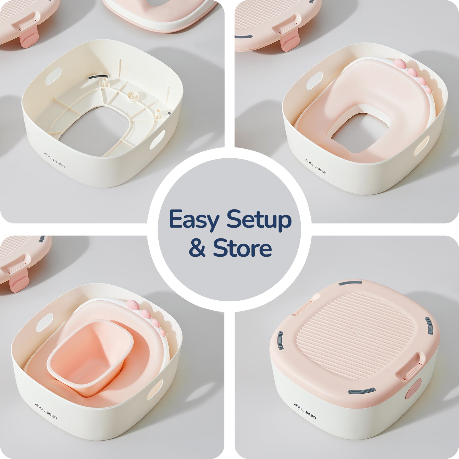3-in-1 Potty Training Toilet (Pink)