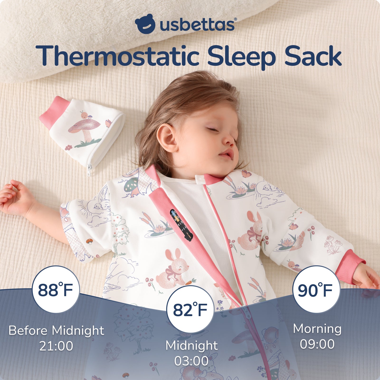 Sleep Sack in Bunny 1.0 Secondary image