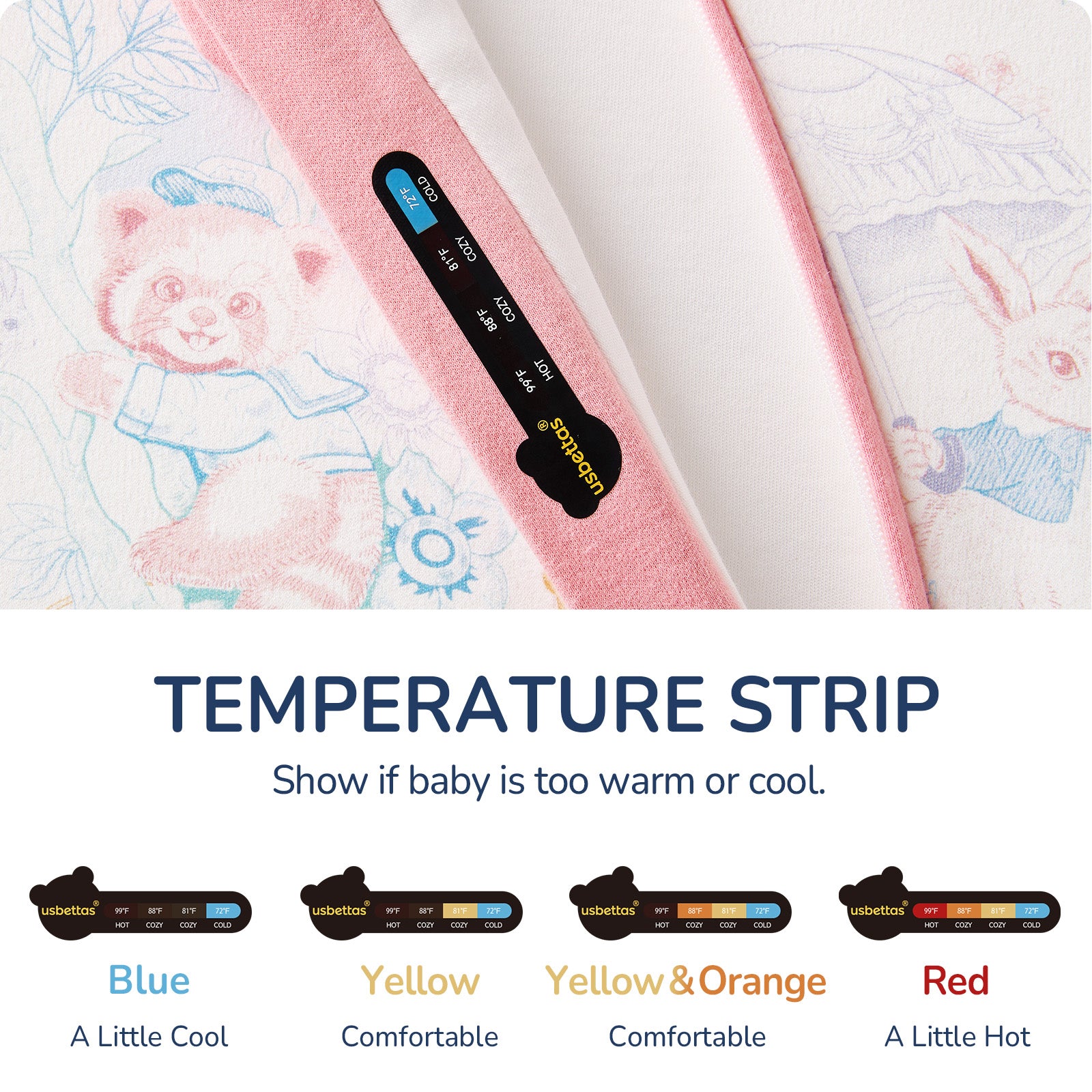 usbettas Baby Sleep Sack 1.0 TOG – Detachable Sleeves (Garden)