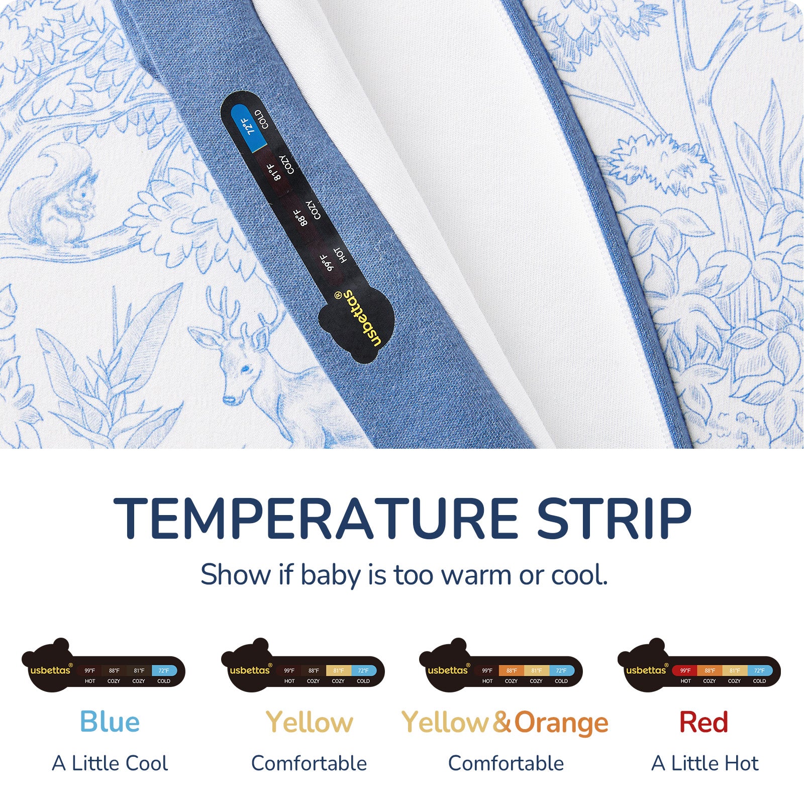 usbettas Baby Sleep Sack 1.0 TOG – Detachable Sleeves (Forest)