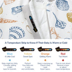 Detachable Sleeves Sleep Sack 2.5 TOG – 100% Cotton (Ocean)