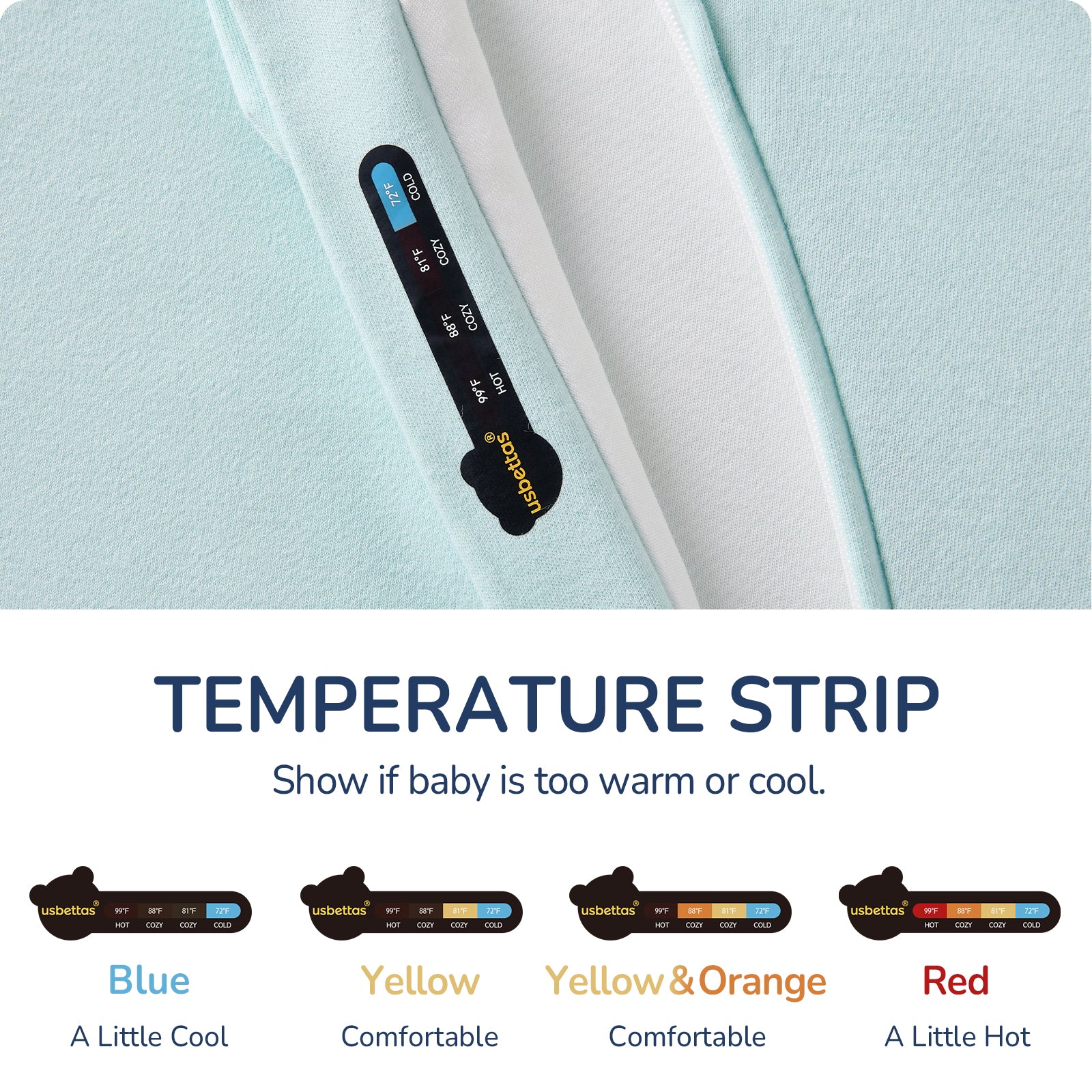 usbettas Baby Sleep Sack 1.0 TOG – Detachable Sleeves (Teal)