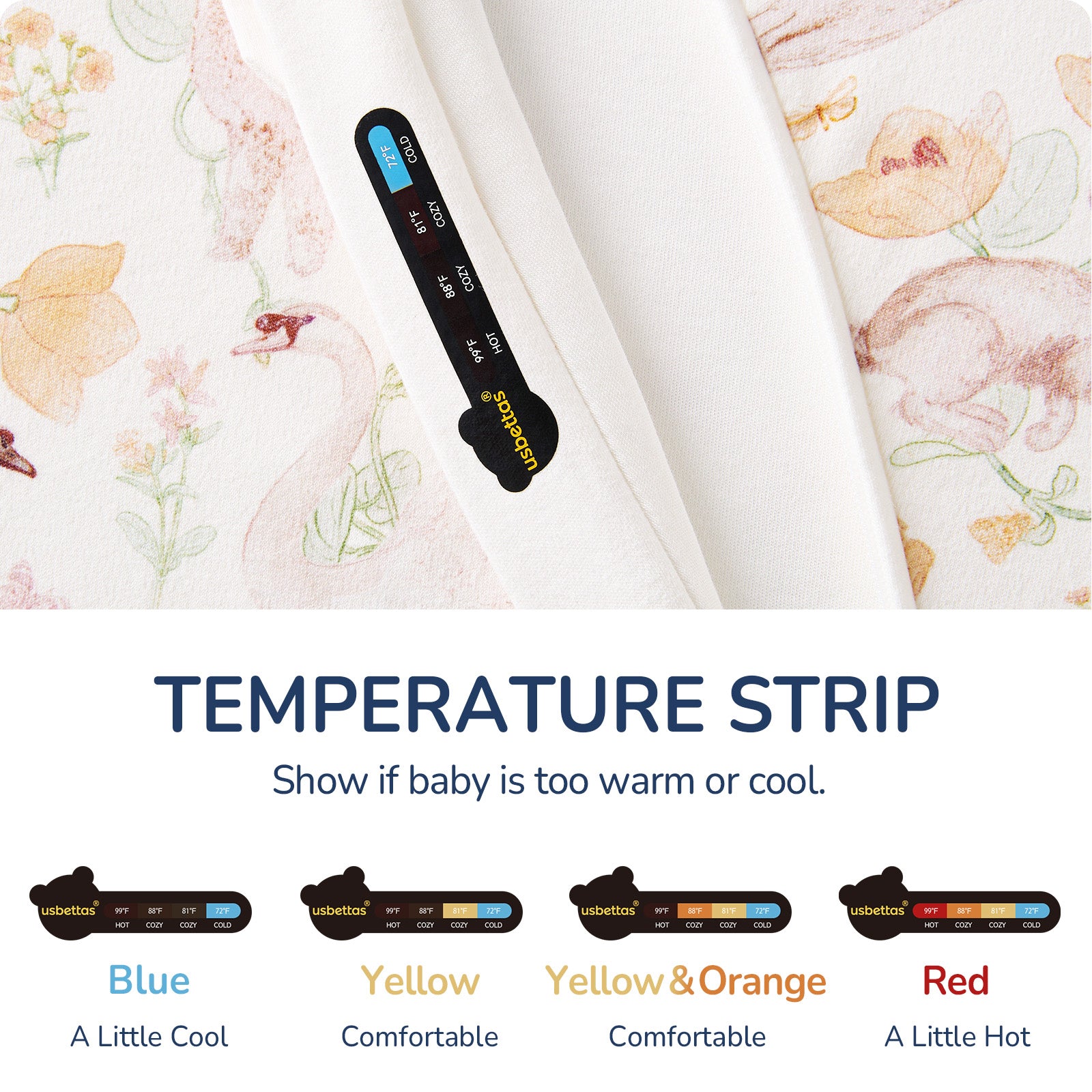 usbettas Baby Sleep Sack 1.0 TOG – Detachable Sleeves (Flower)