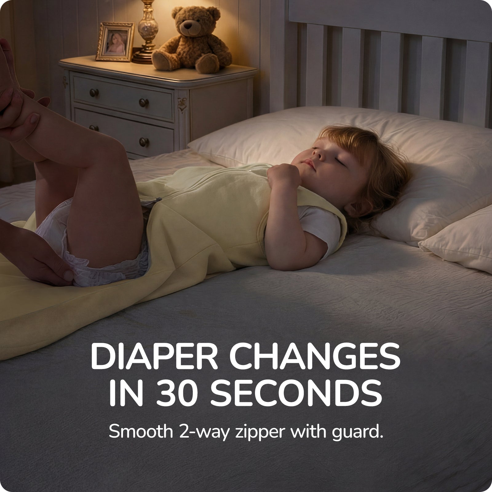 Sleeveless Baby Sleep Sack 0.5 TOG – 100% Cotton Wearable Blanket (Blue-gray)