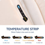 Detachable Sleeves Sleep Sack 1.0 TOG – 100% Cotton （Light Apricot）