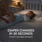 Sleeveless Baby Sleep Sack 1.0 TOG – 100% Cotton  (Blue-gray)