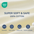 Sleeveless Baby Sleep Sack 0.5 TOG – 100% Cotton Wearable Blanket (Beige)