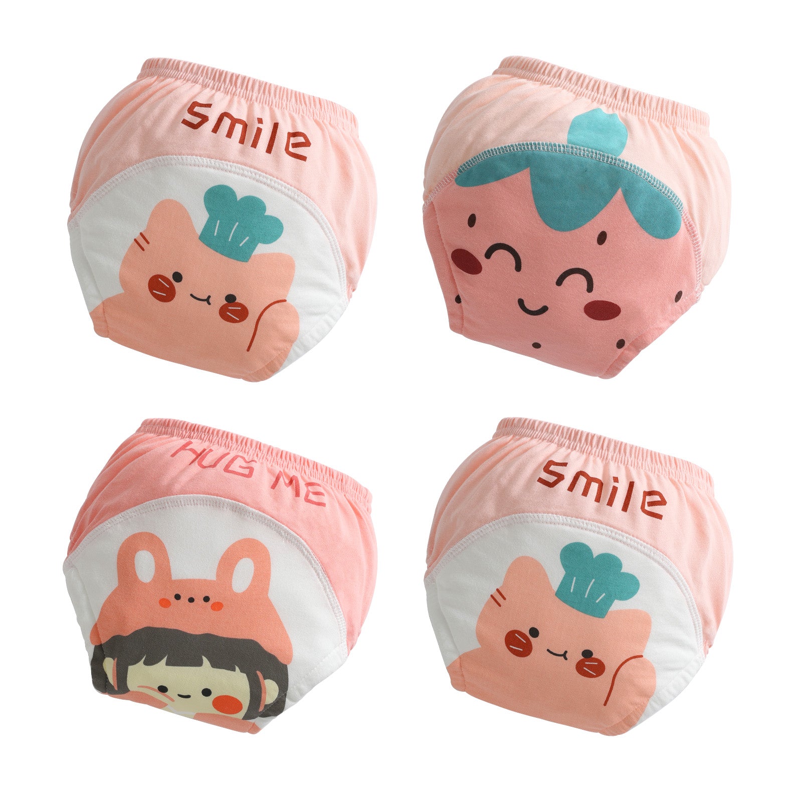 Soft Cotton Reusable Potty Training Pants for Girls 2t,3t,4t,5t,6t