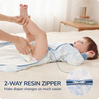 Detachable Sleeves Sleep Sack 1.0 TOG – 100% Cotton (Forest)