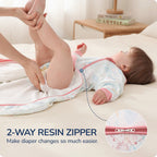 Detachable Sleeves Sleep Sack 1.0 TOG – 100% Cotton (Garden)