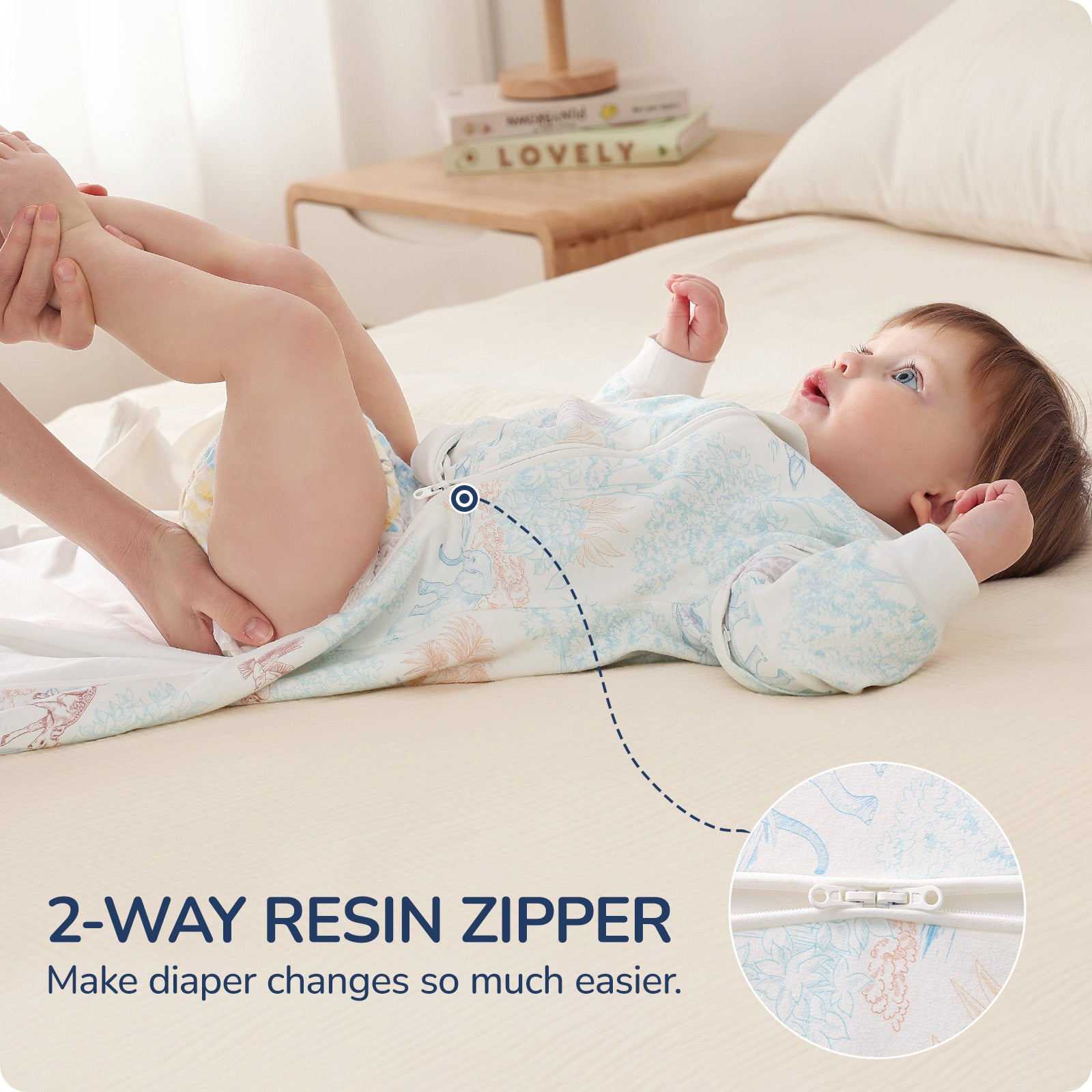 usbettas Baby Sleep Sack 1.0 TOG – Detachable Sleeves (Elk)