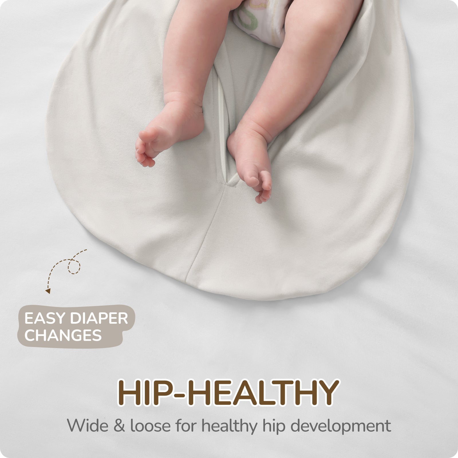 3-Way Adjustable Transitional Swaddle (Gray)