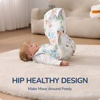Sleeveless Baby Sleep Sack 1.0 TOG – 100% Cotton (Dino)