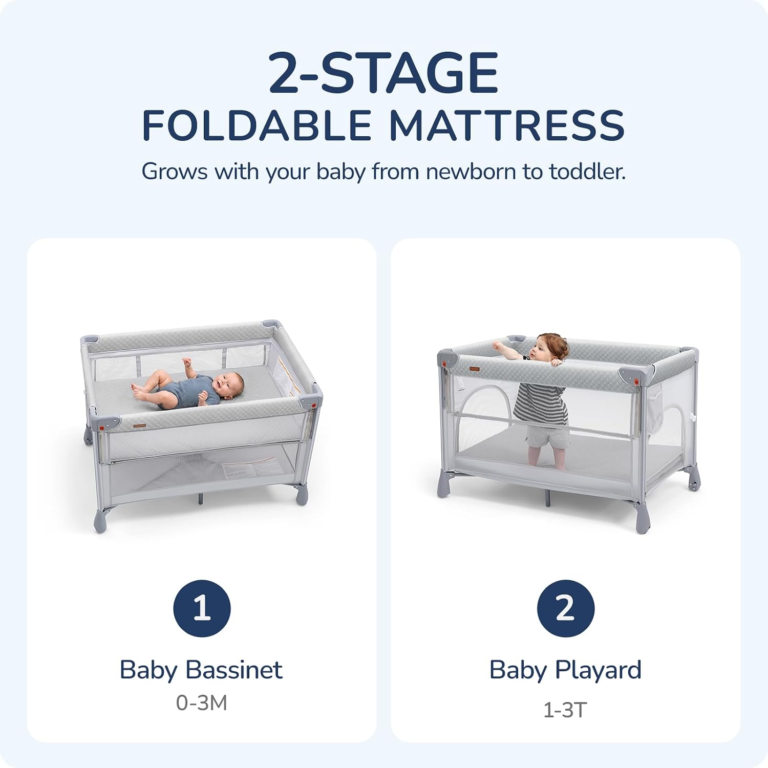 Portable Playard in Grey