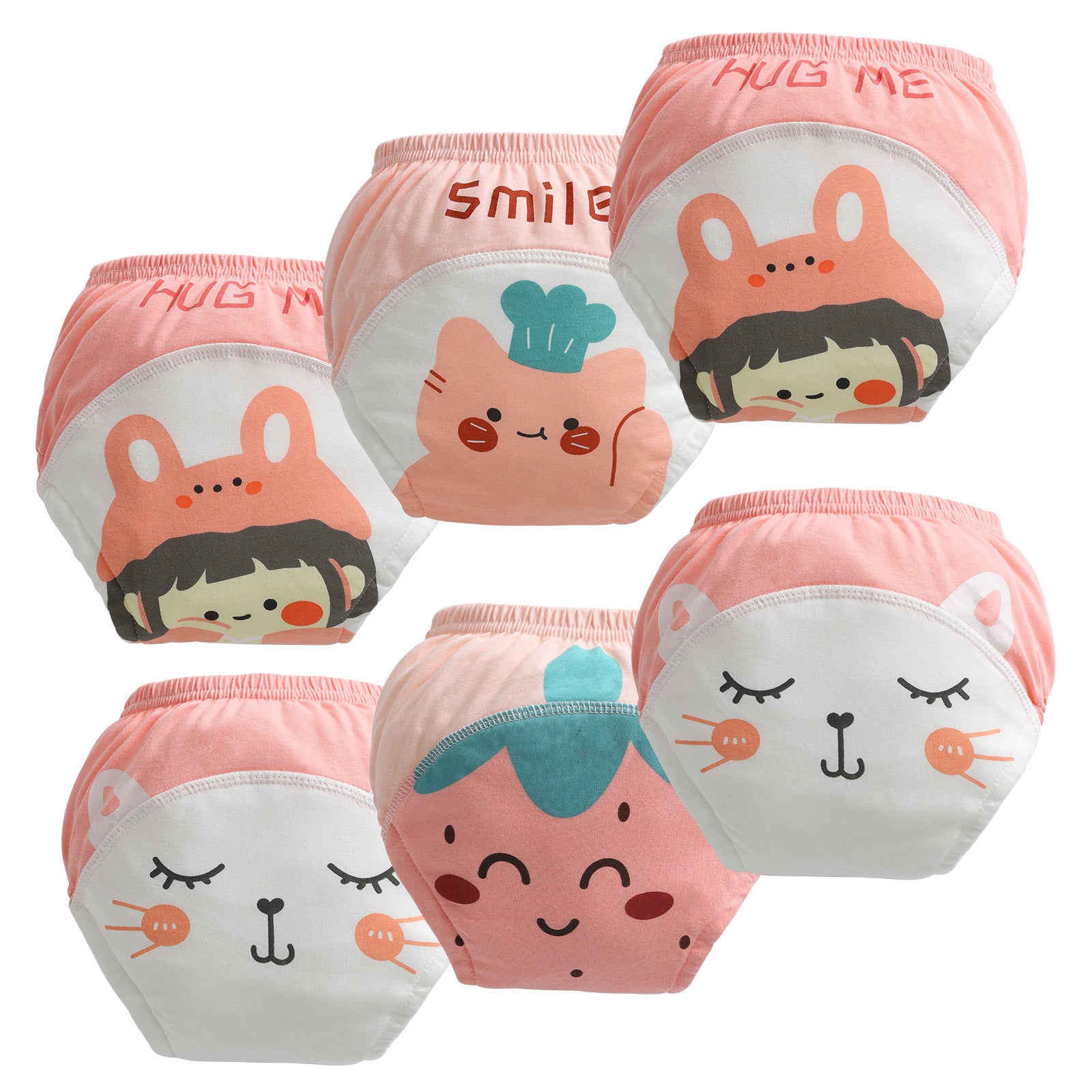 Soft Cotton Reusable Potty Training Pants for Girls 2t,3t,4t,5t,6t