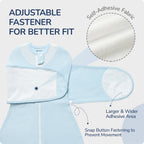 3-Way Adjustable Transitional Swaddle （Blue)