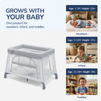 Lightweight Travel Baby Playard – One-Step Setup & Fold 3-in-1