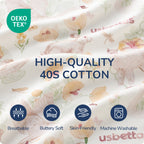 Detachable Sleeves Sleep Sack 1.0 TOG – 100% Cotton (Flower)