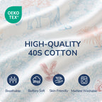 Detachable Sleeves Sleep Sack 1.0 TOG – 100% Cotton (Elk)