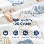 Detachable Sleeves Sleep Sack 1.0 TOG – 100% Cotton (Ocean)
